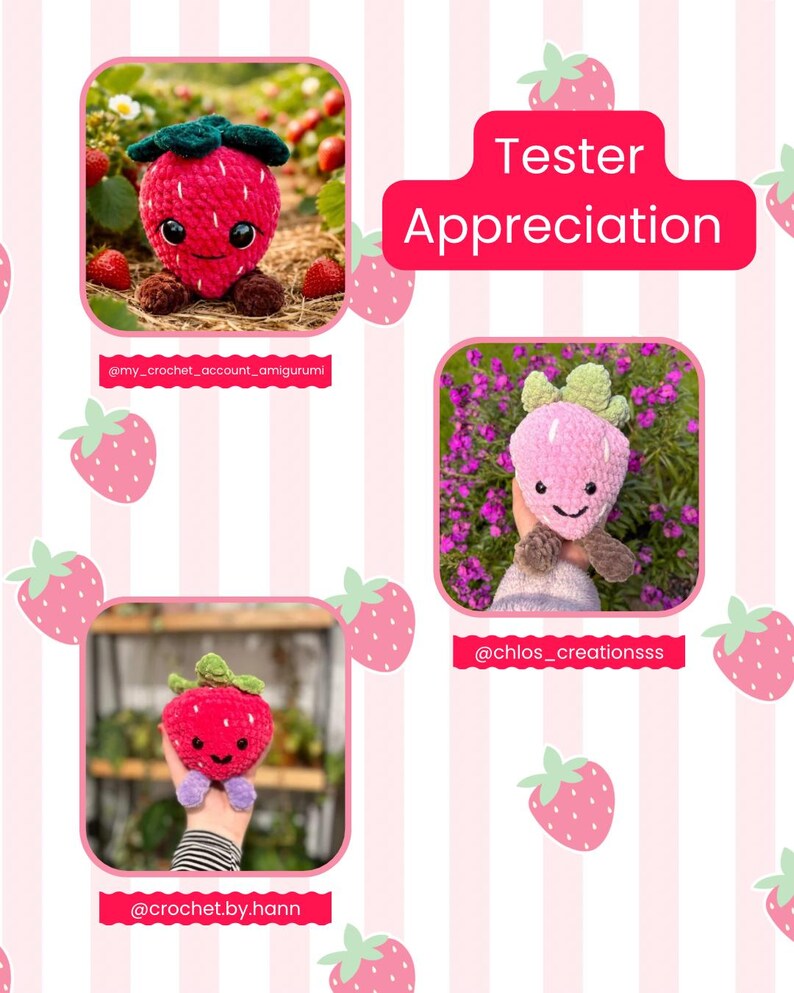 Stubby the Strawberry | PATTERN ONLY - Image 9
